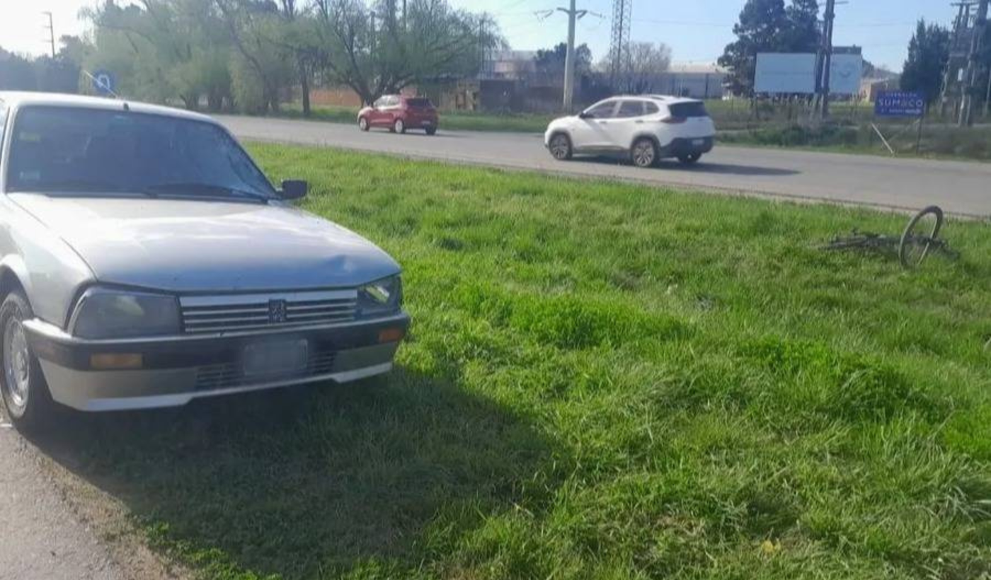 ciclista atropellado en Ruta 2