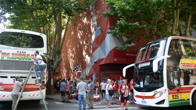 la ruta de viaje que deberan hacer los hinchas de estudiantes hacia san nicolas