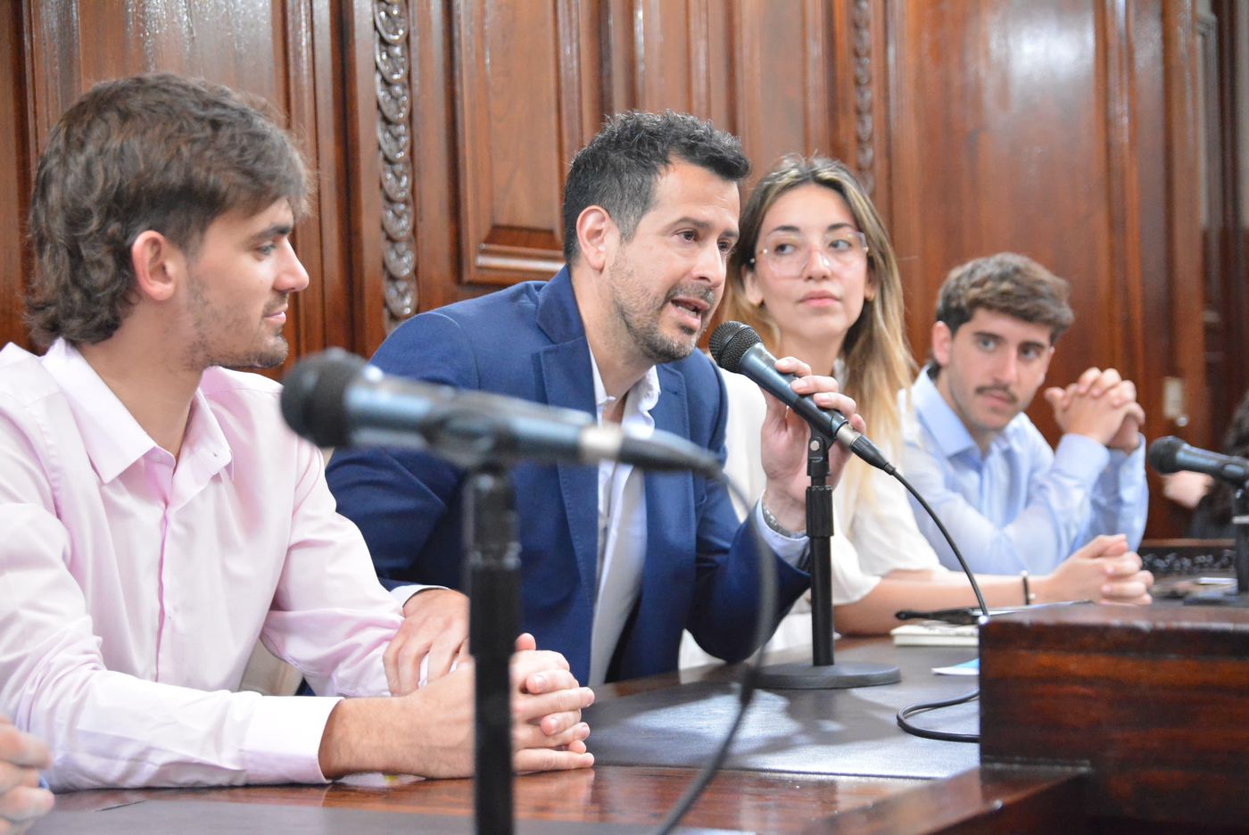 El director de Participaci&oacute;n Ciudadana del Municipio Camilo Leavi y el presidente del Concejo, Marcelo Galland