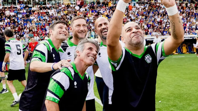 a puro jueguitos y sombreros, veron volvio al futbol en operazione nostalgia