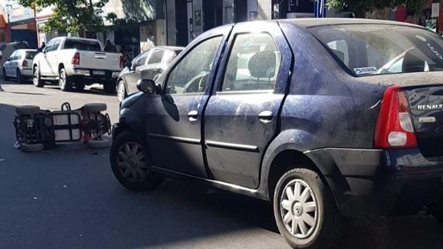 chocaron a un hombre con discapacidad en pleno centro de la plata