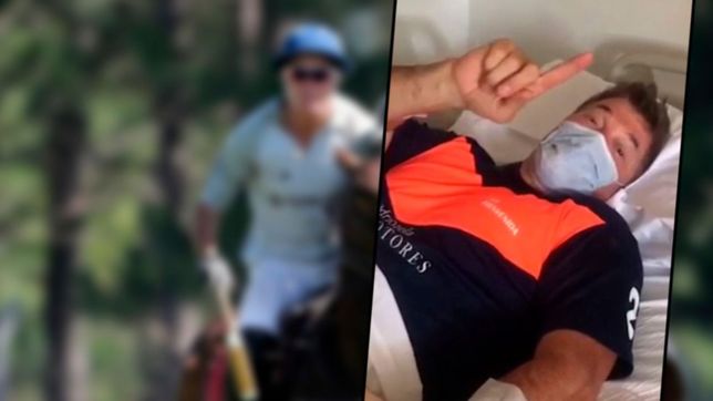video: burlando hablo desde el hospital tras caerse de un caballo jugando al polo