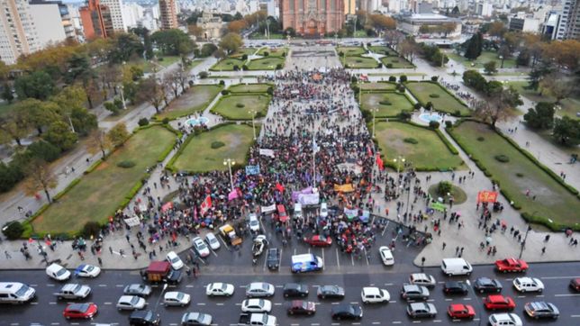 uno por uno, los cortes de transito programados por la marcha de ni una menos