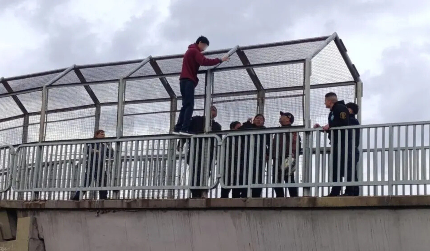 Intento de suicidio en Autopista La Plata-Buenos Aires