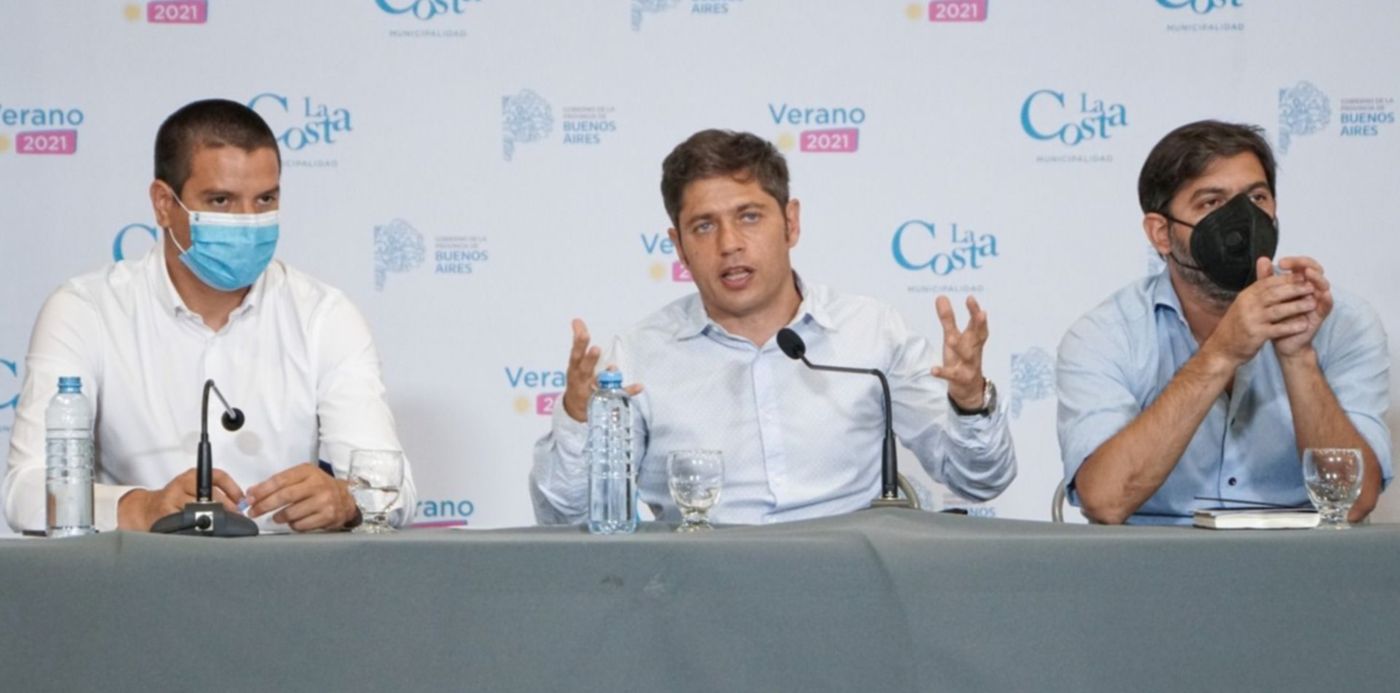 Reunión de Kicillof con intendentes de la costa