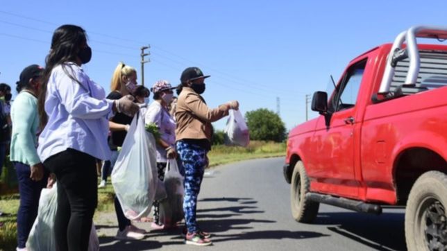 productores de la plata protestaron en la ruta en rechazo al ?lock-out? del campo