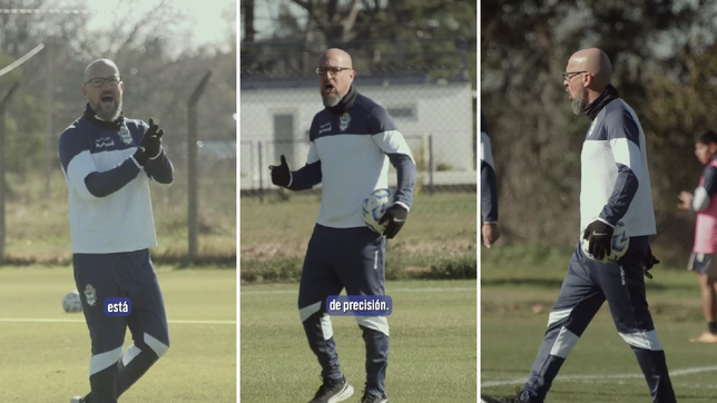 un intenso alejandro orfila buscando el equipo de gimnasia