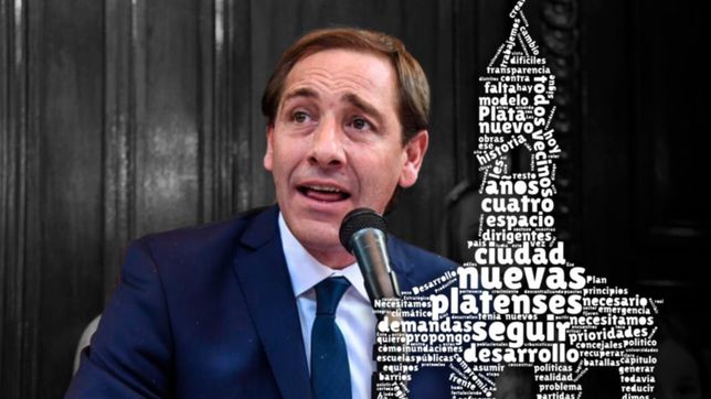 platenses, ciudad y desarrollo,  las palabras mas usadas por garro en su discurso