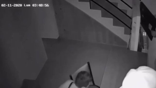 en apenas 43 segundos, robaron un local de informatica de la plata y quedaron filmados