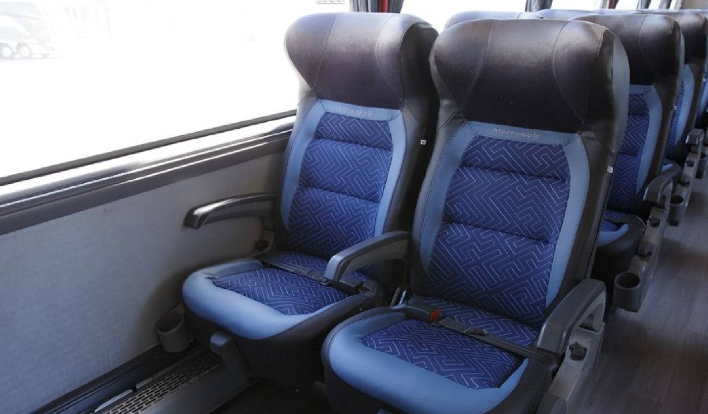 micro larga distancia interior asiento
