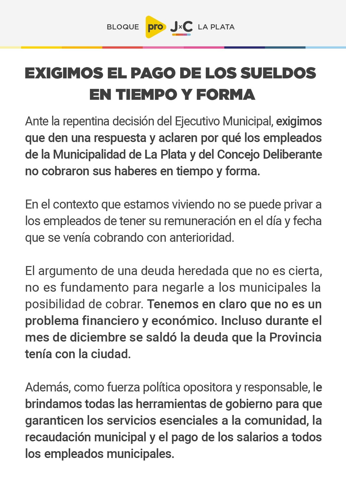 La dura carta de los concejales opositores que reclamaron la acreditación 