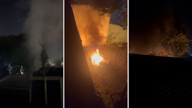 vecinos denuncian que un hombre quema basura y los agrede por sus reclamos