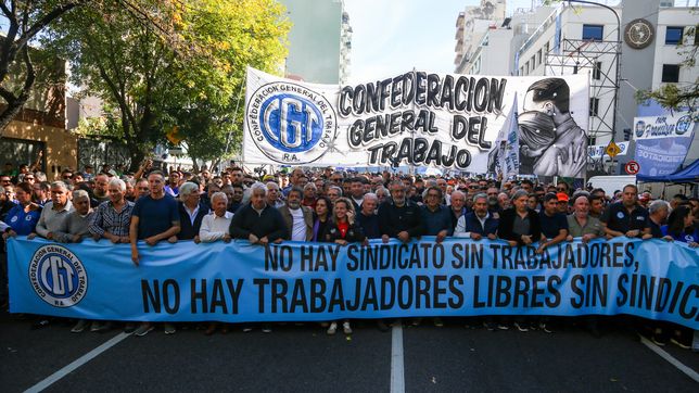 la cgt se moviliza en rechazo a la reforma laboral y apuesta a reunir 150 mil personas