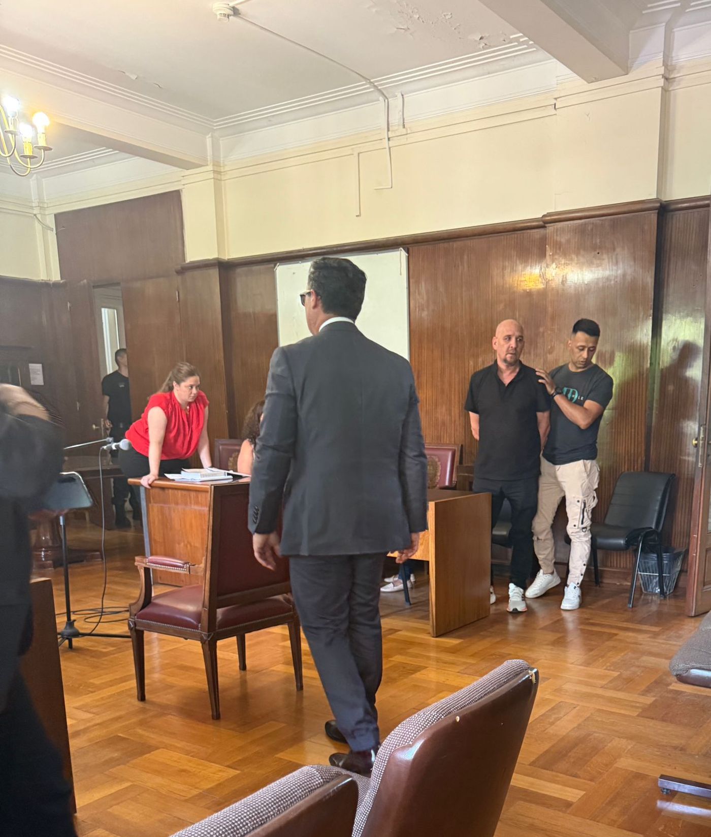 Marcelo Tagliaferro quedó detenido en la sala de audiencias.