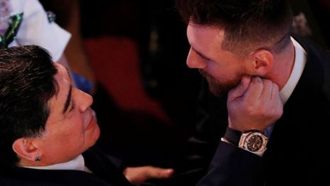 Así fue la última charla cara a cara de Lionel Messi y Diego Maradona