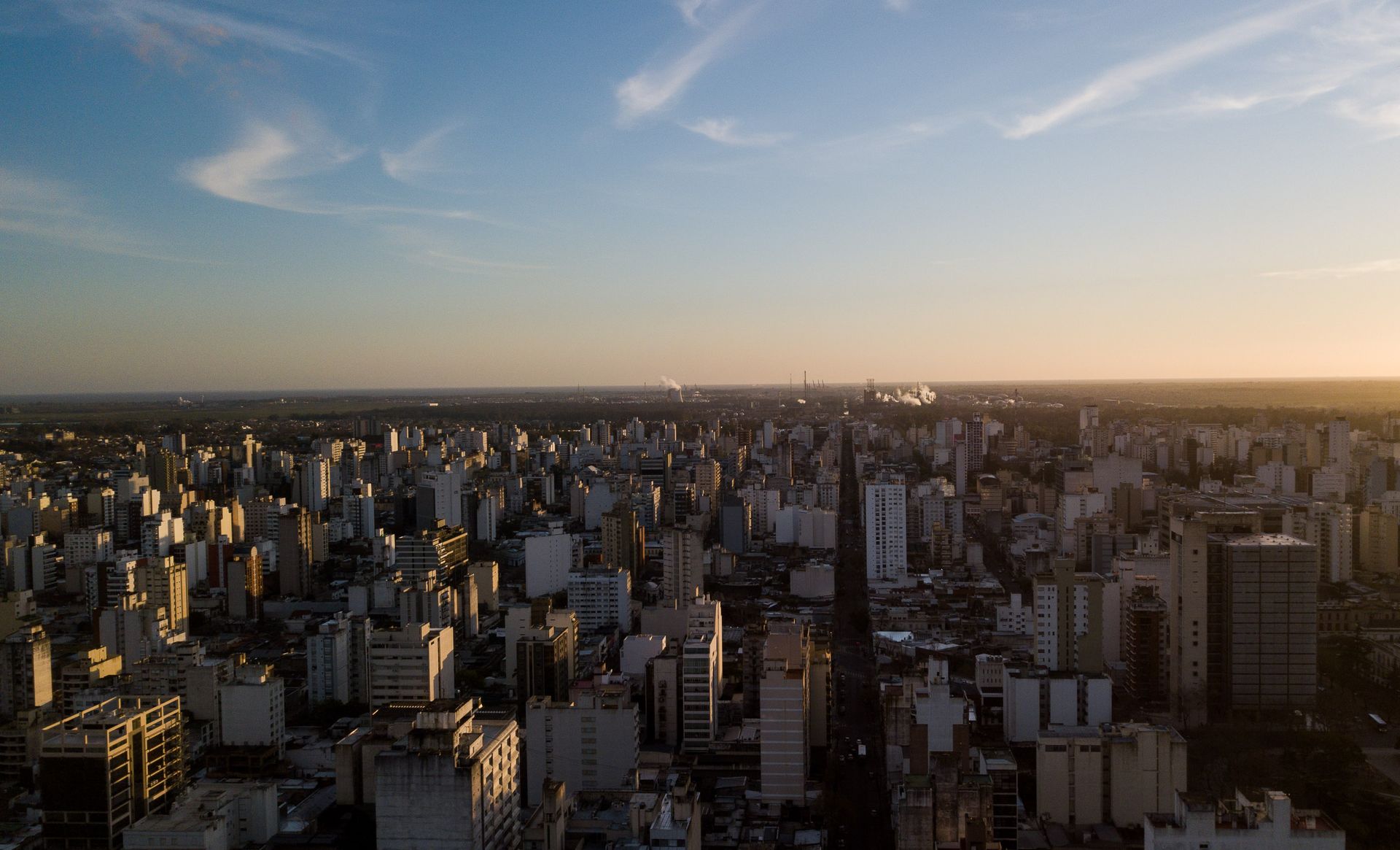 la plata amanecer drone