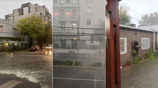 los impactantes videos de la tormenta que azoto a la plata