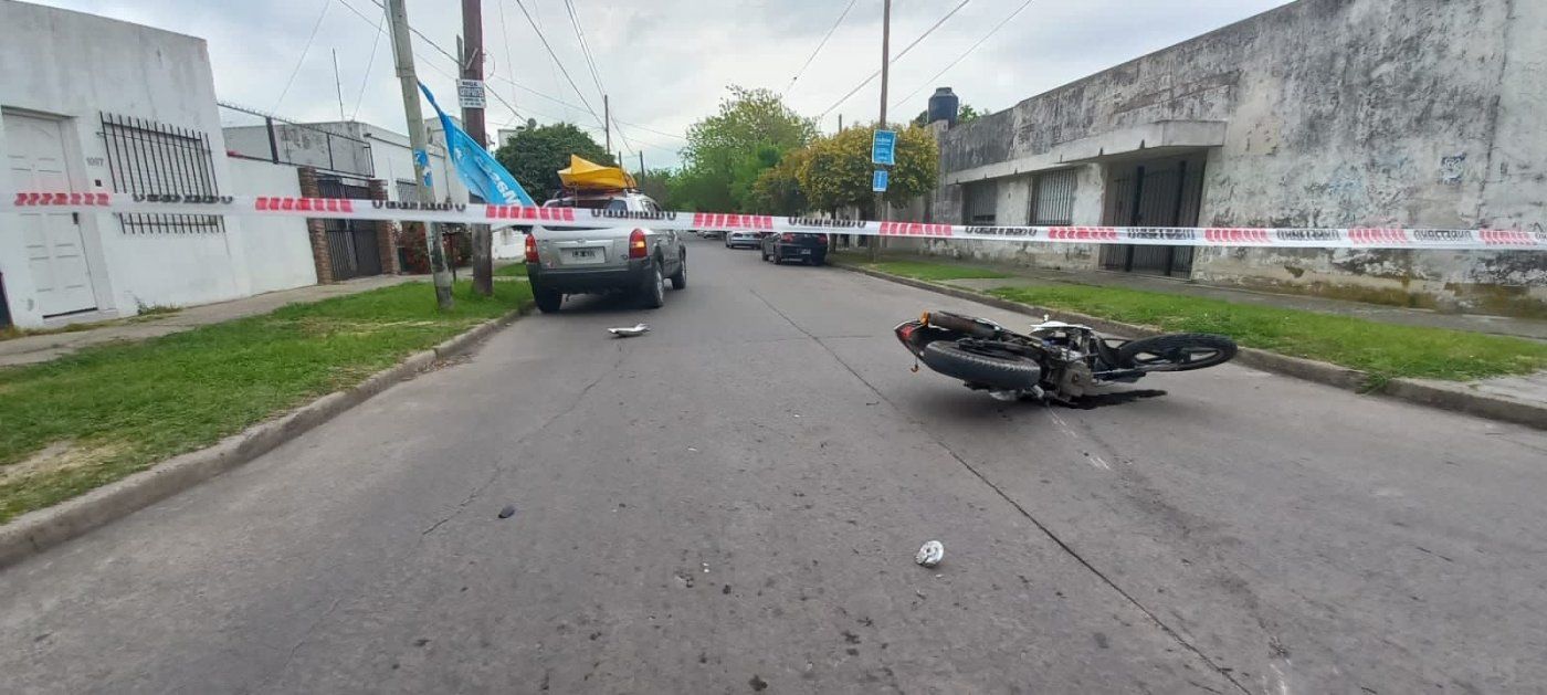 Choque en Berisso, 13 y 162.