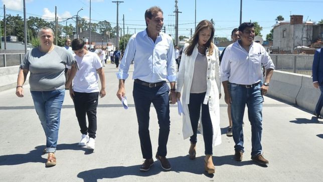 vidal y garro inauguraron las obras hidraulica para evitar las inundaciones en la plata