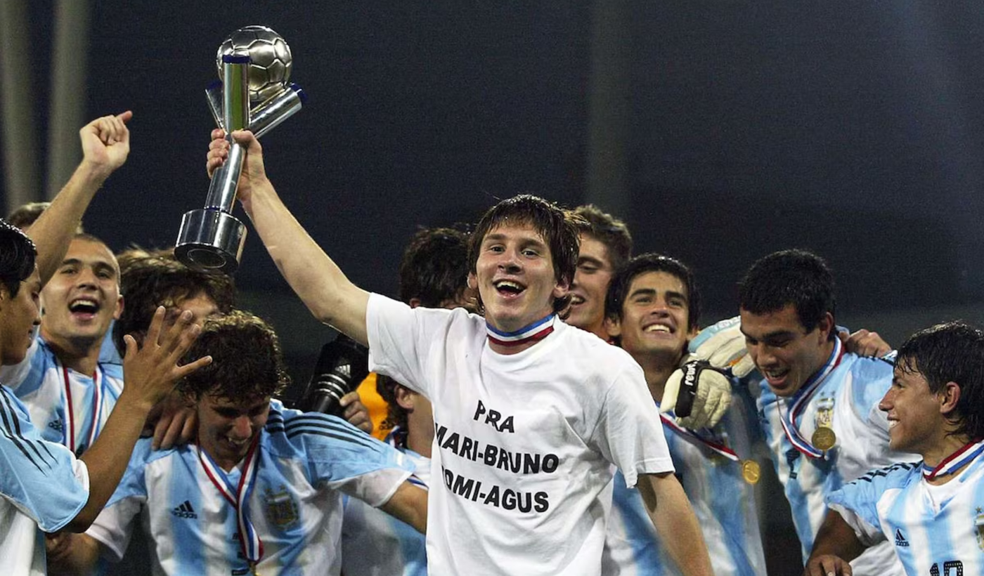 En su primer cumpleaños con la Selección argentina, Lionel Messi fue campeón en 2005.