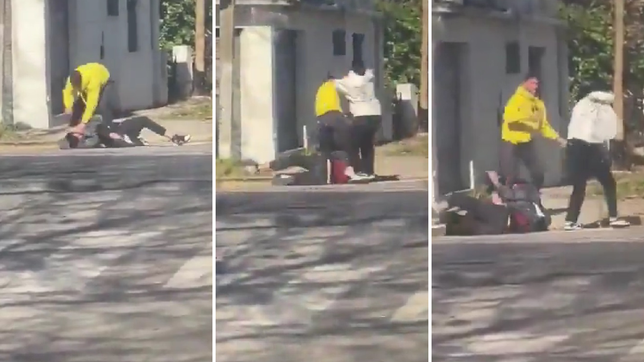 tension en un barrio de la plata por una salvaje pelea callejera