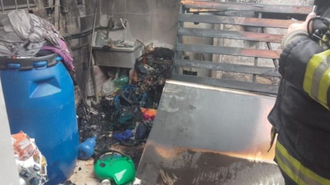 al borde de la tragedia: se desato un incendio mientras dormia y termino con quemaduras