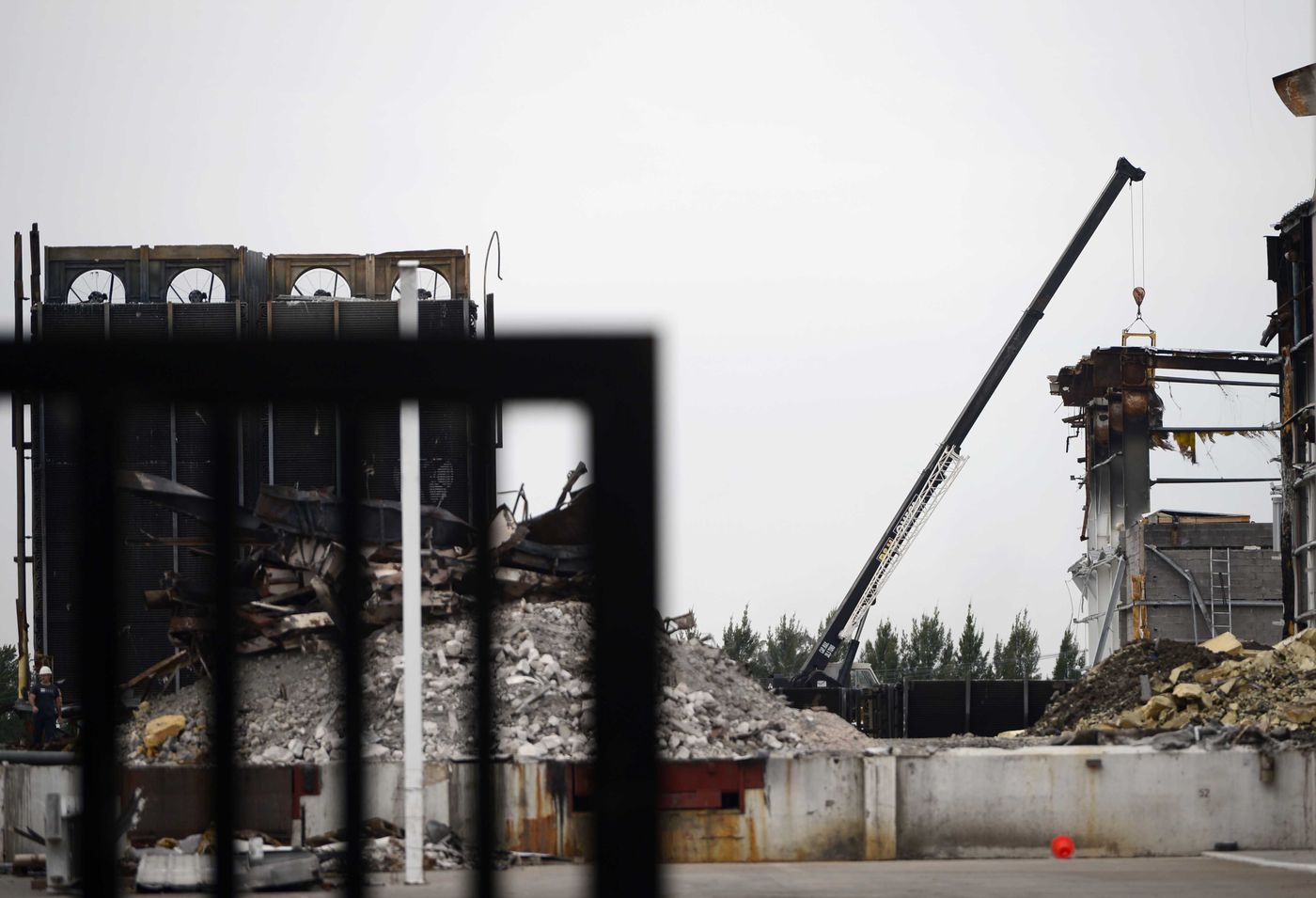 Una postal del día después del incendio en el Frigorífico Gorina