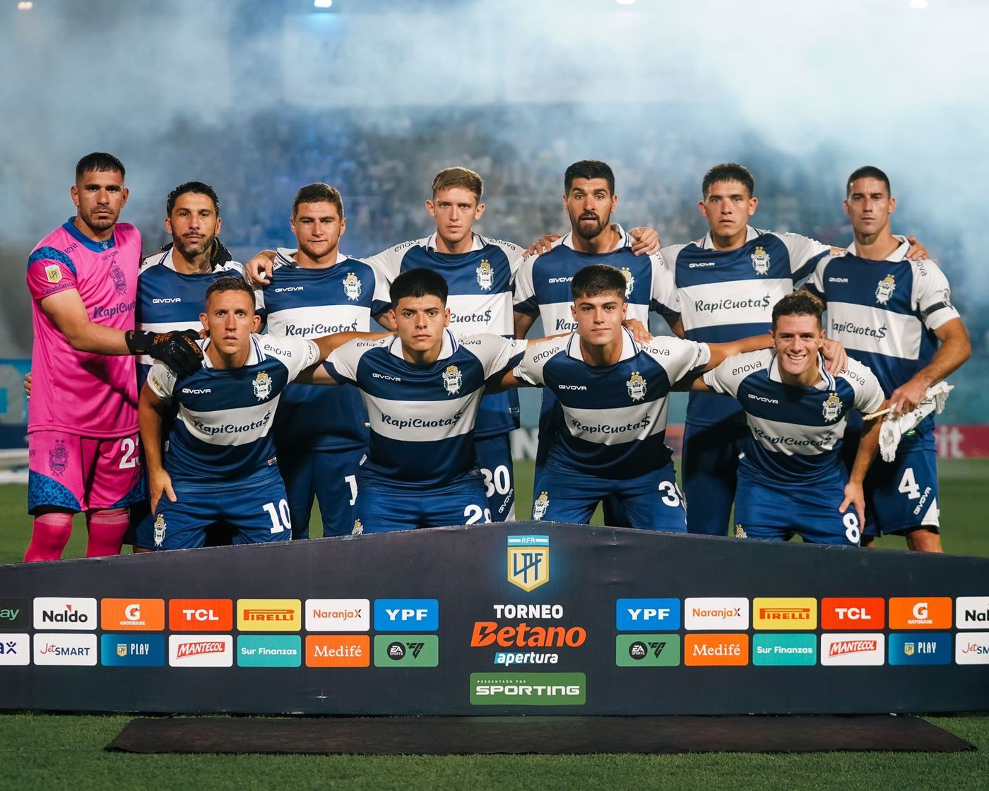 Gimnasia formación Atlético Tucumán.jpeg