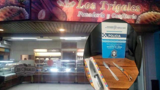 detuvieron a dos jovenes que robaron con un chuchillo en una panaderia de la plata