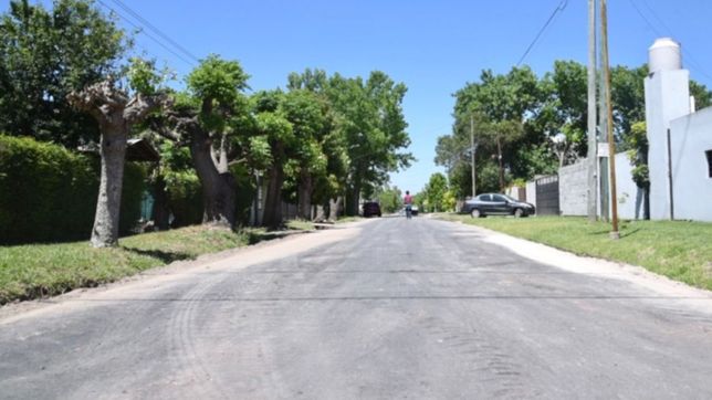 saneamiento hidraulico, asfaltado y luces led: finalizaron las obras viales en gorina