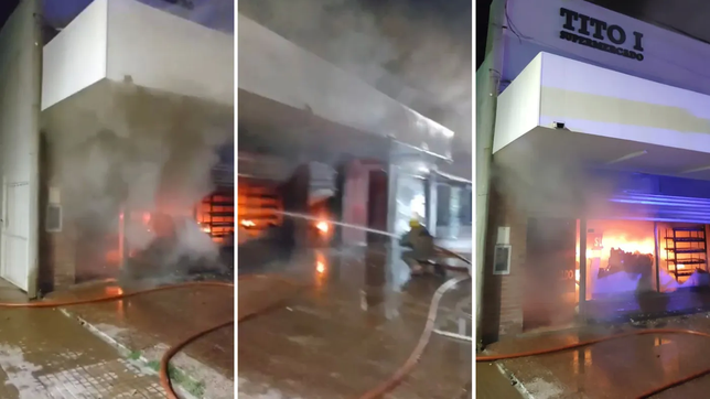 el doloroso relato del dueno del supermercado arrasado por un incendio
