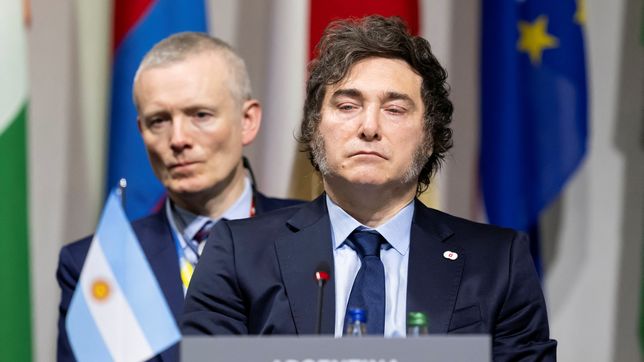 fuerte respaldo de javier milei a zelenski en la cumbre de la paz