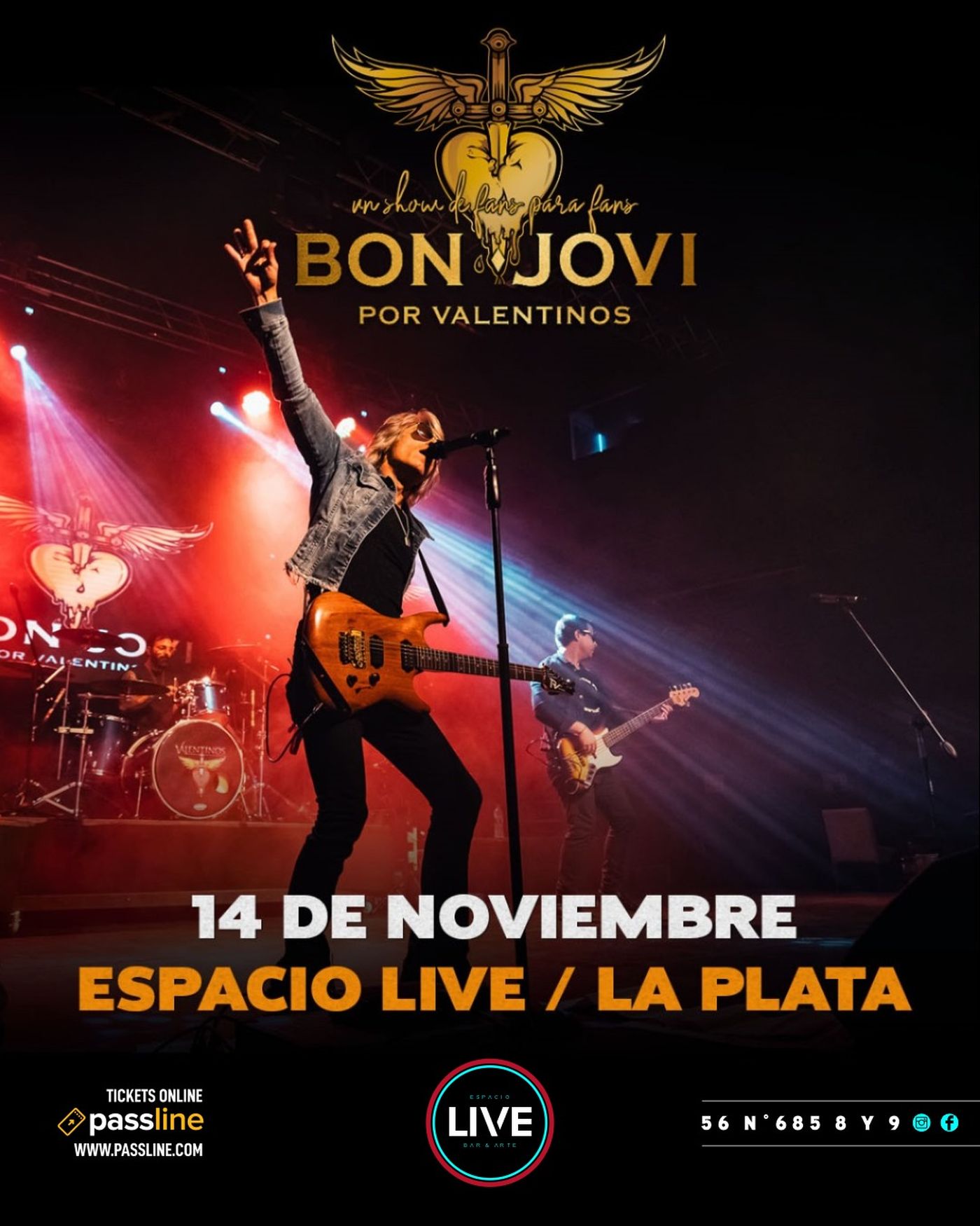 Bon Jovi x Valentinos presentará un show imperdible en La Plata