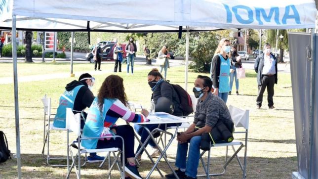 donde estaran los centros de testeos rapidos de ioma esta semana en la plata