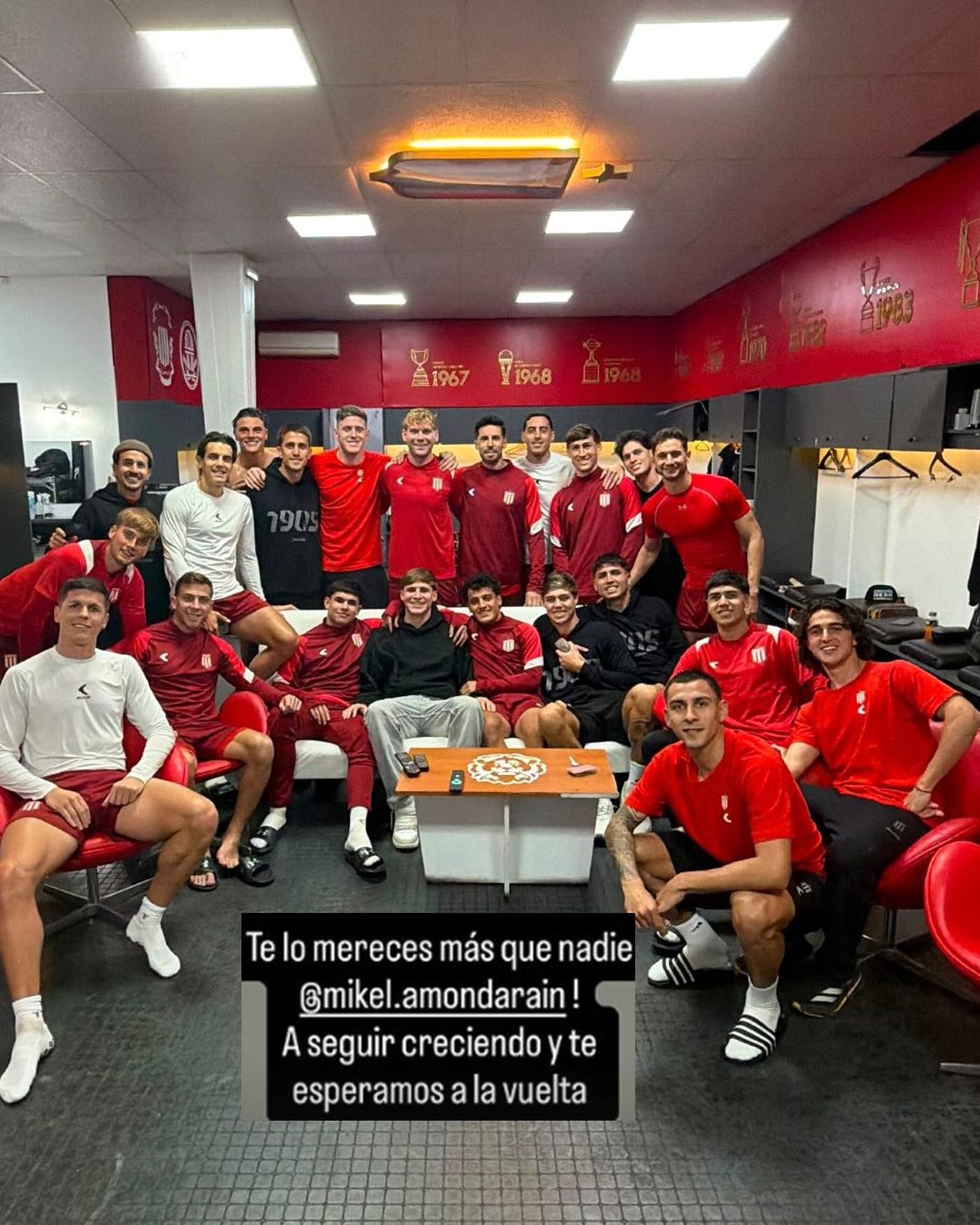 Las palabras de Carrillo dedicadas a Mikel Amondarain.