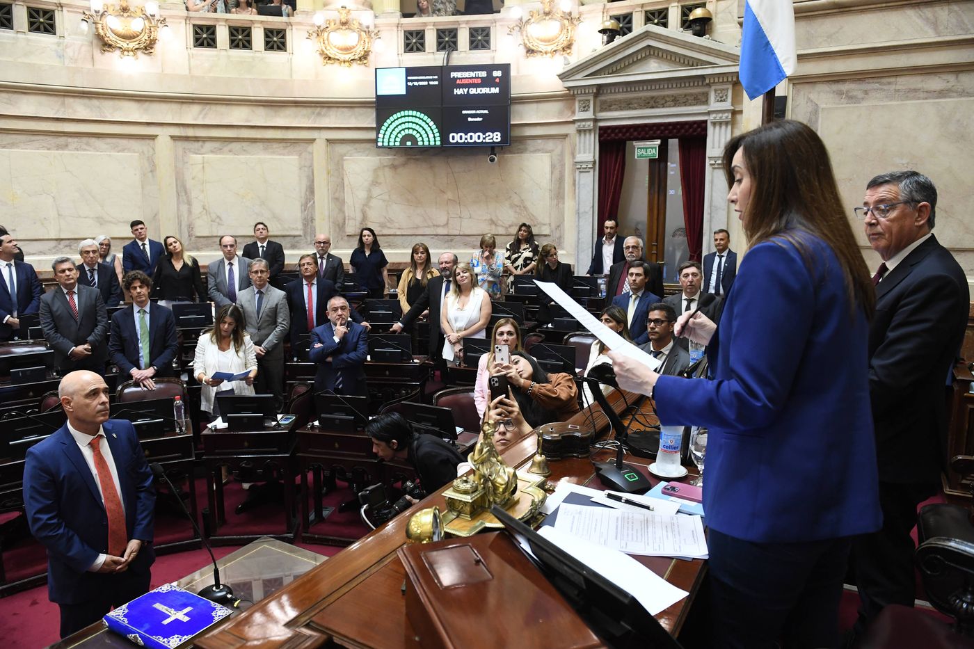 Victoria Villarruel presidi la primera sesin del Senado