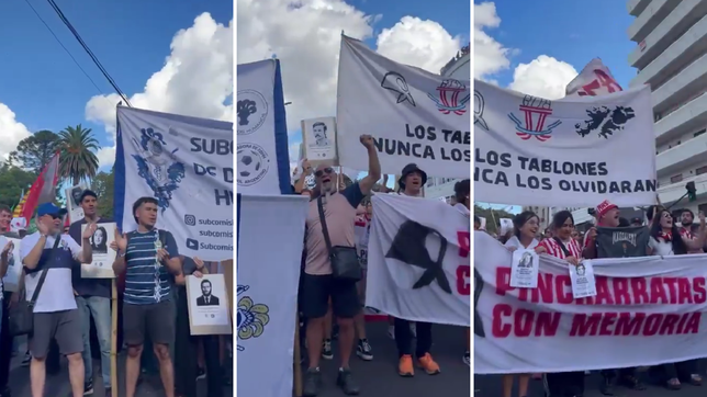gimnasia y estudiantes gritaron juntos nunca mas en la movilizacion por los 50 anos del golpe de estado