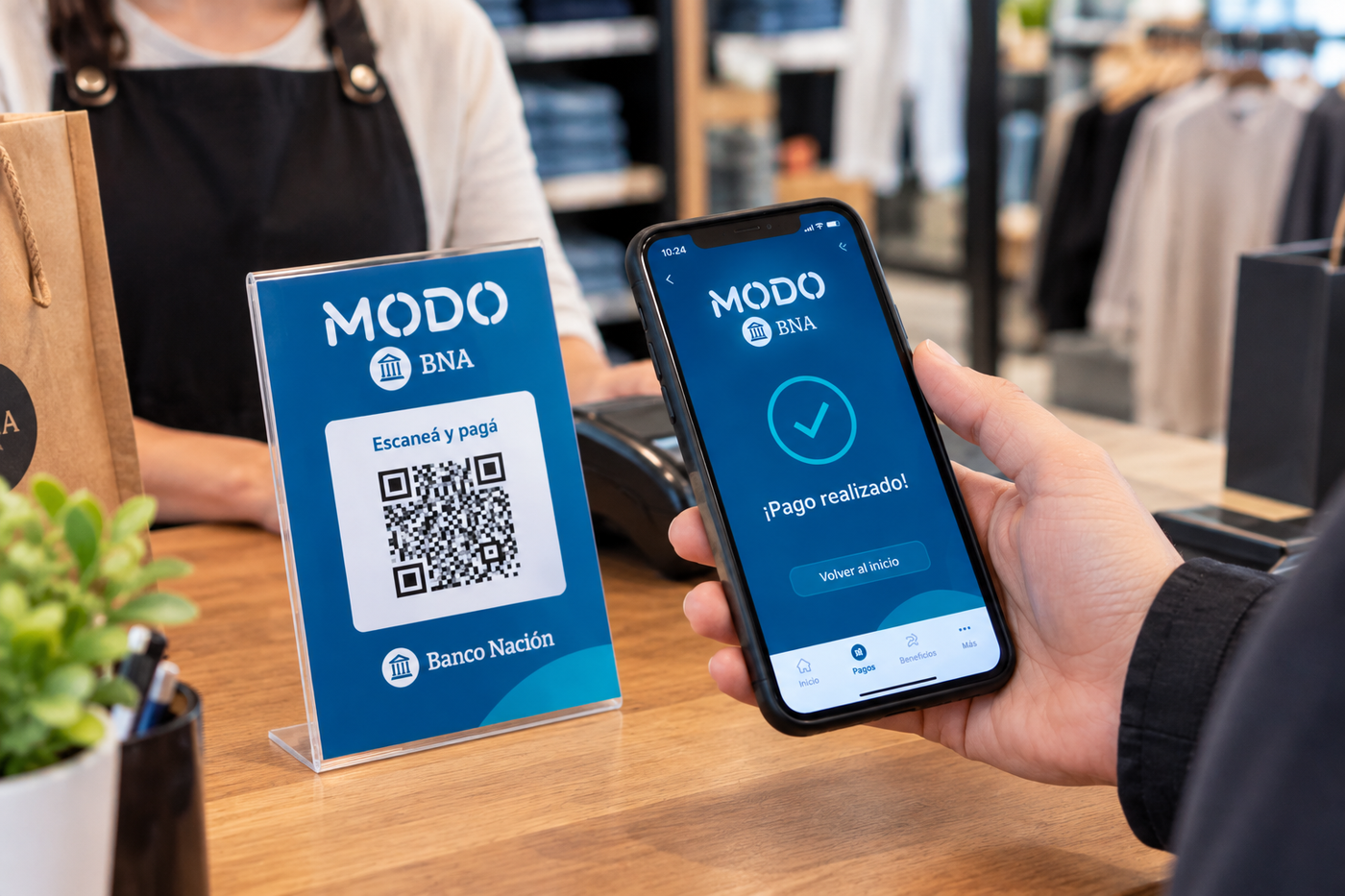 Los descuentos se obtienen utilizando la APP de MODO o a través de Nueva BNA