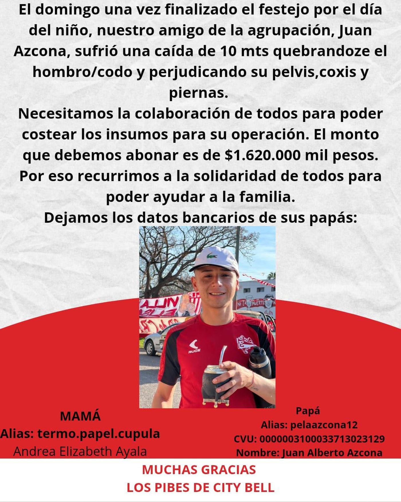 Pedido solidario de Estudiantes.