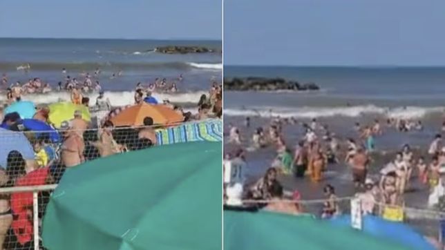 los impactantes videos del meteotsunami que azoto a la costa atlantica y dejo un muerto y 35 heridos