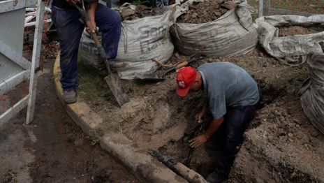 Obras de ABSA trabajos agua