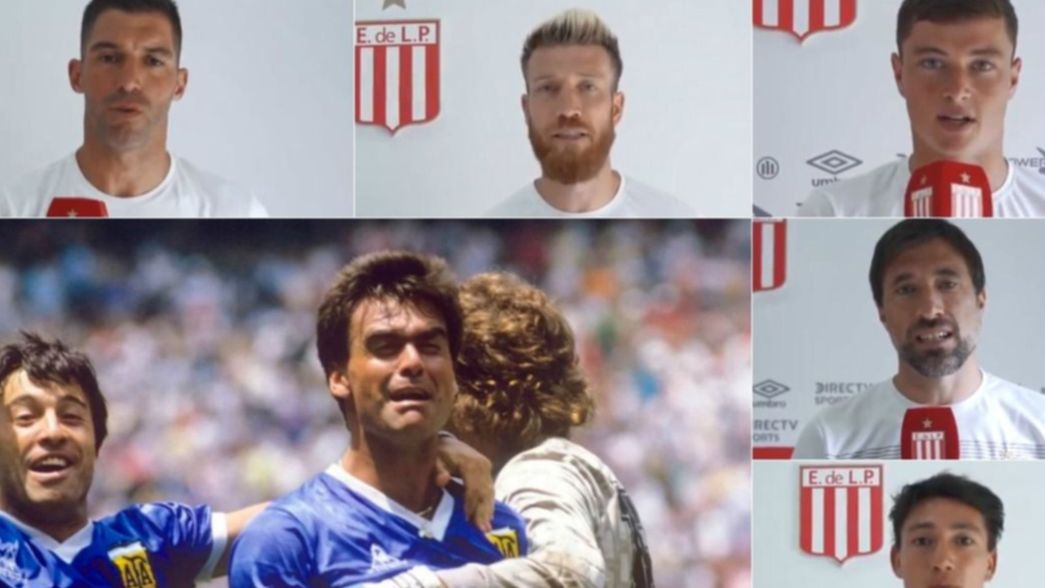 VIDEO: Los jugadores de Estudiantes también le enviaron su apoyo al Tata Brown