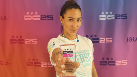 Gigi Ponce, la nadadora orgullo de La Plata en el Mundial IGLA+