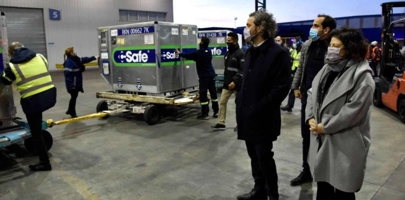 cargamento vacunas ezeiza