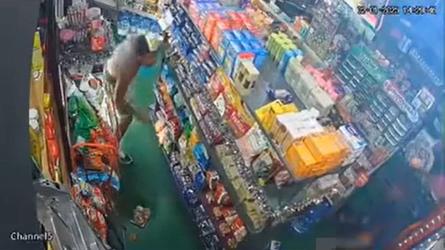 asi fue la pelea a cuchillazos que termino adentro de un kiosco de diagonal 74