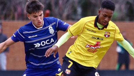 Debut a la altura de los juveniles de Gimnasia ante Barcelona de Ecuador Debut a la altura de los juveniles de Gimnasia ante Barcelona de Ecuador