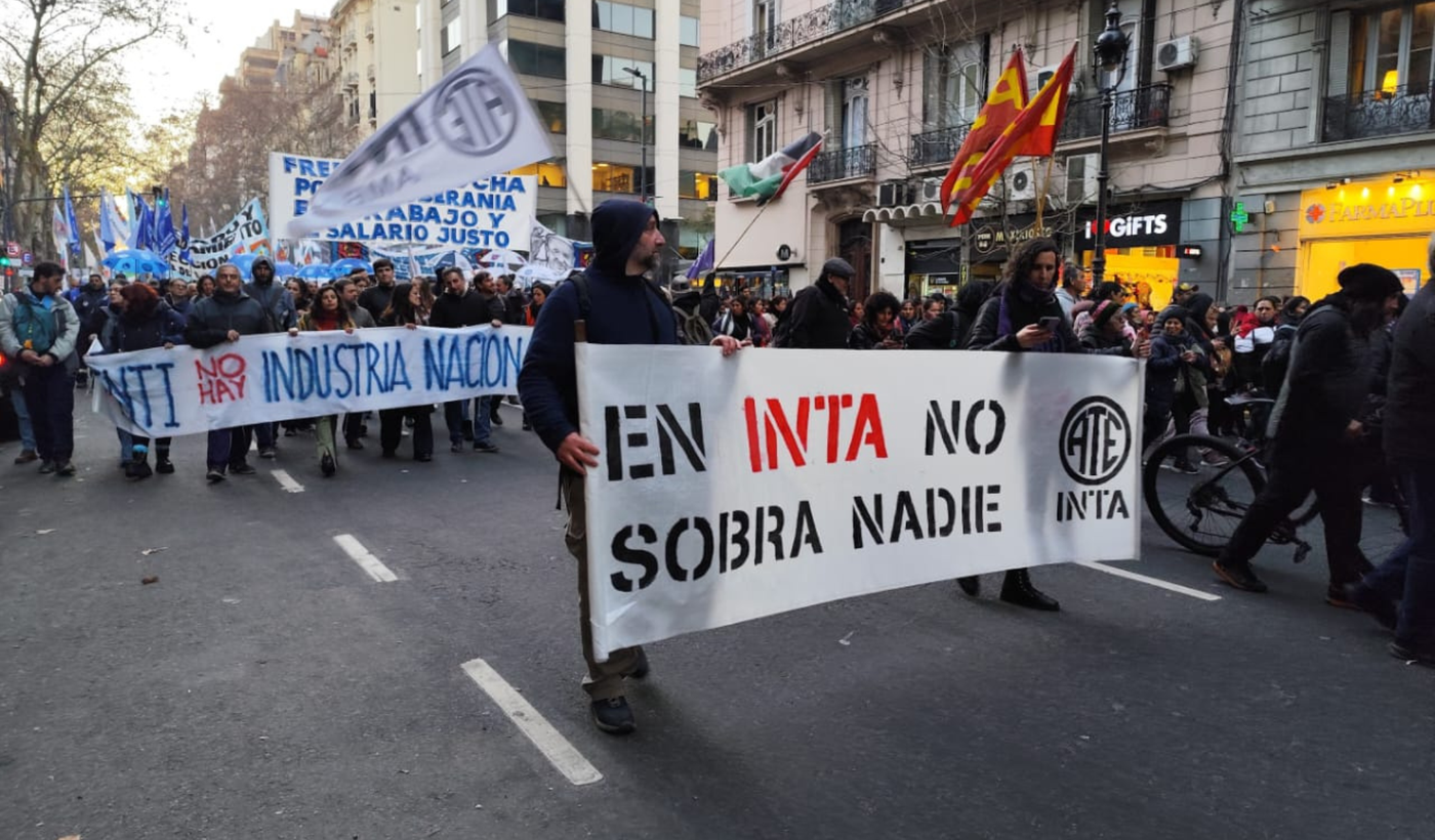 Protesta del INTA