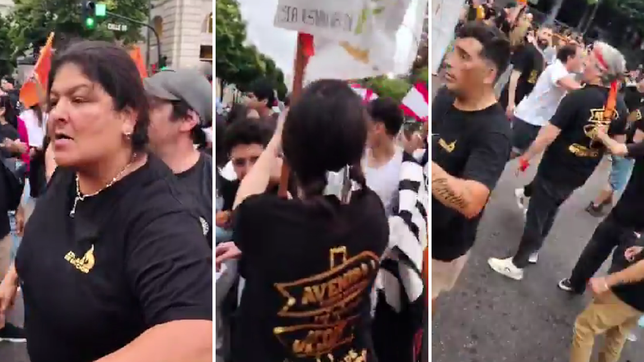 tension entre hinchas de estudiantes y fieles en la esquina de 7 y 50 tras el clasico platense