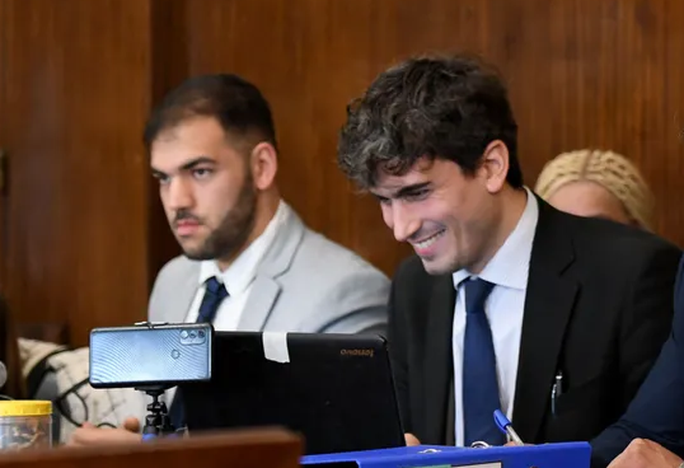 Andrés Noetzly e Ignacio Fernández Camillo, abogados de Marta Ramallo. Andrés Noetzly e Ignacio Fernández Camillo, abogados de Marta Ramallo.