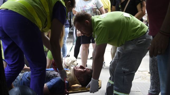 impactante accidente de transito en pleno centro de la ciudad